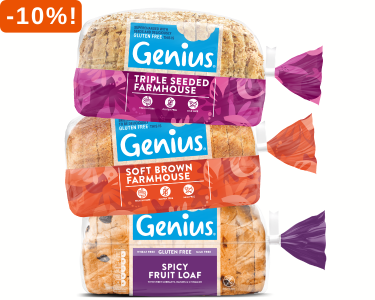 Genius brood 10% korting!