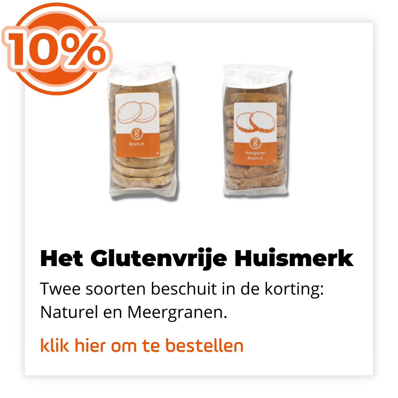 Het glutenvrije Huismerk 10%