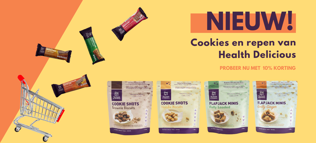 NIEUW! Cookies en repen van Health Delicious