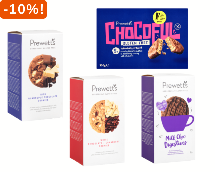Koekjes van Prewetts 10% korting
