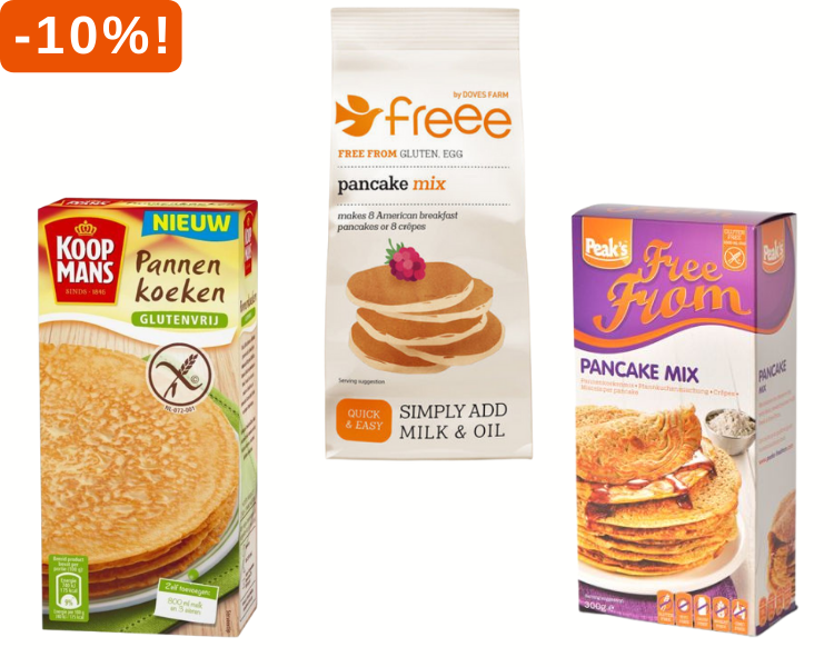 Pannenkoekenmixen 10% korting