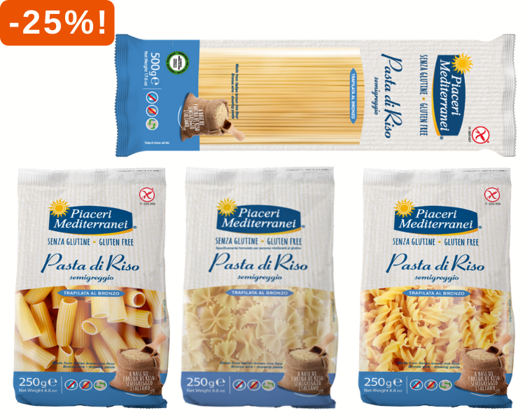 Piaceri Mediterranei Rijstpasta 25% korting