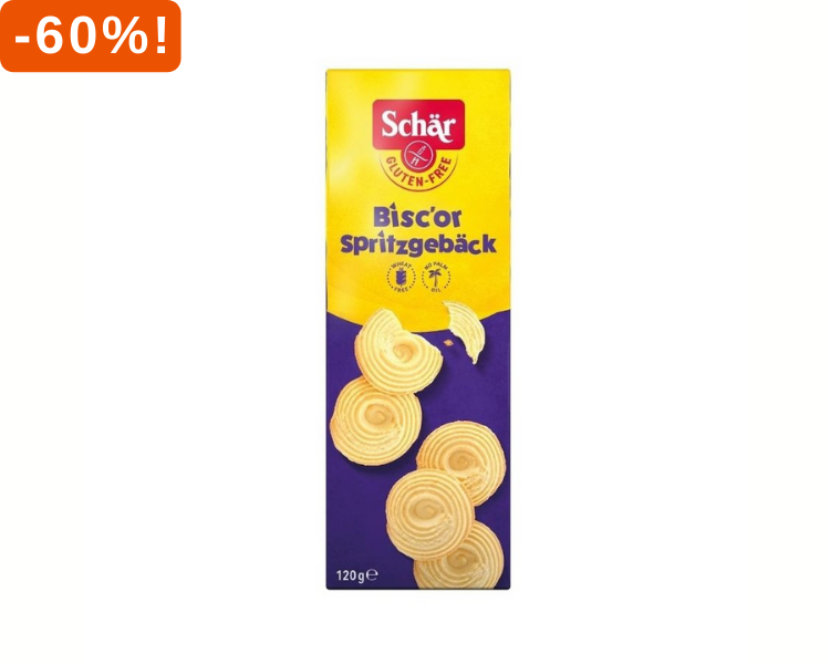 Schär Zandkoekjes Bisc'Or 60% korting!