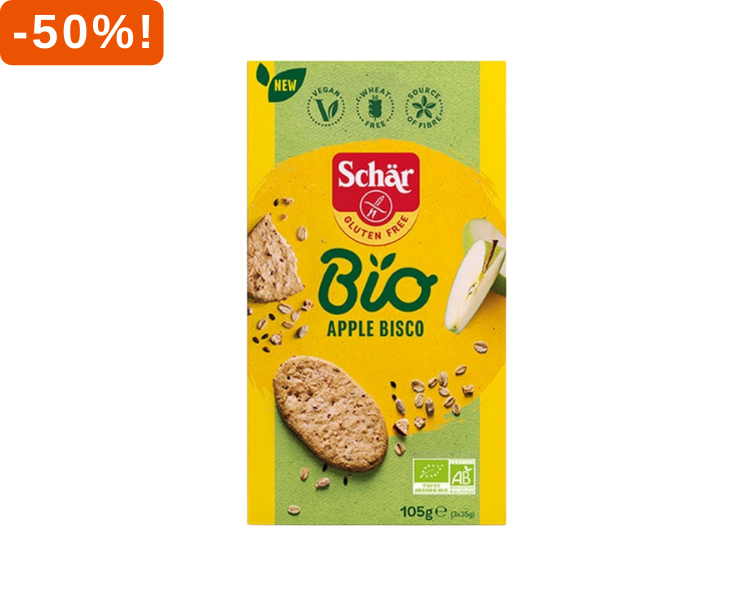 Schär Apple Bisco Biologisch 50% korting!