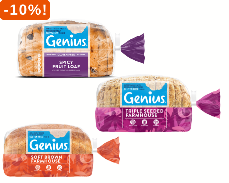 Genius brood 10% korting