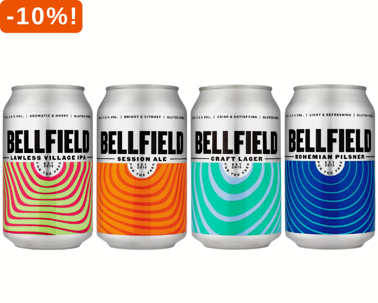 Bellfield bier 10% korting