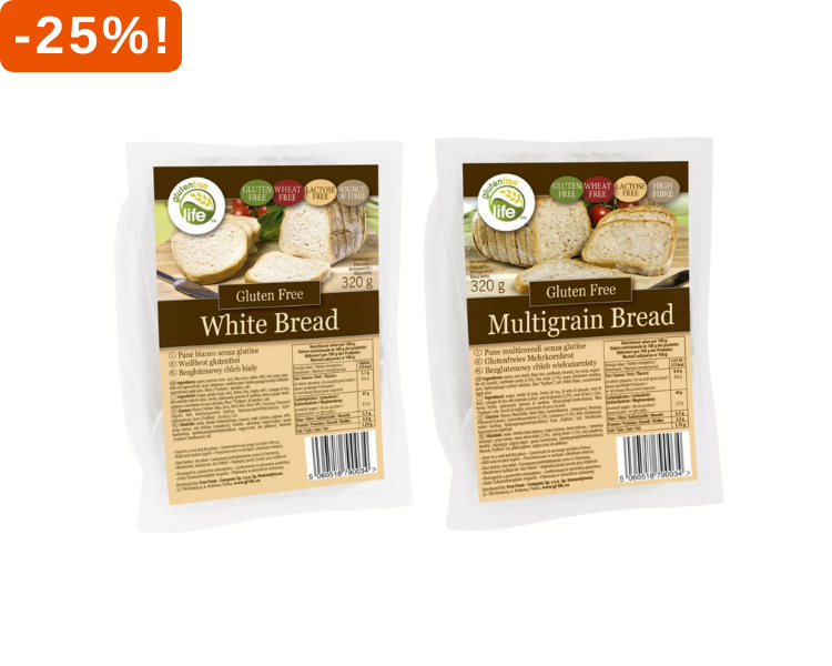 25% korting op Gluten Free Life.