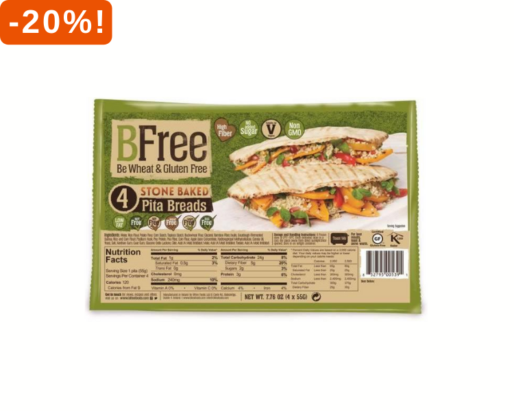 BFree Pita's 20% korting!