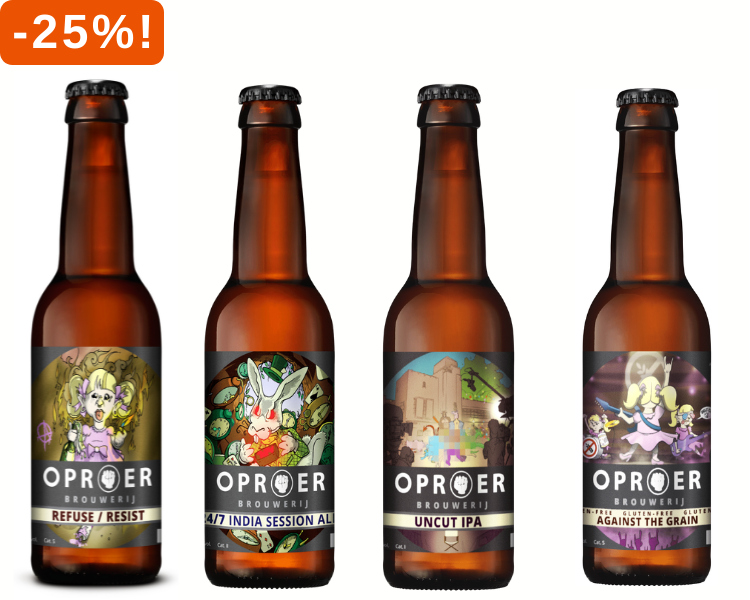 Oproer bier nu 25% korting