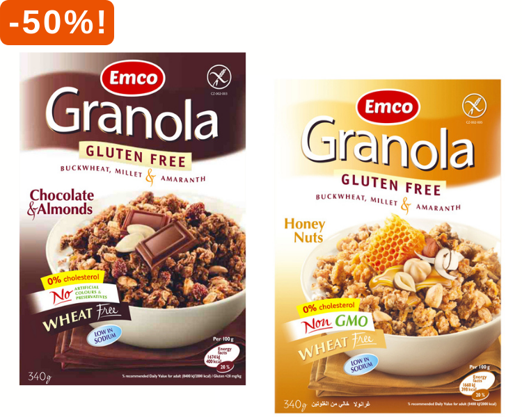 Emco Granola 50% korting