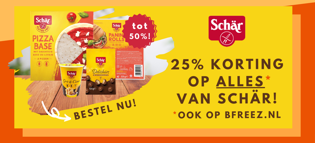 25% Korting op ALLES van Schär!