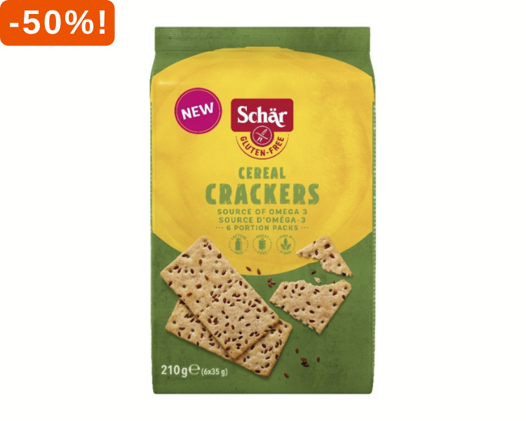 Schär meergranen crackers 50% korting!