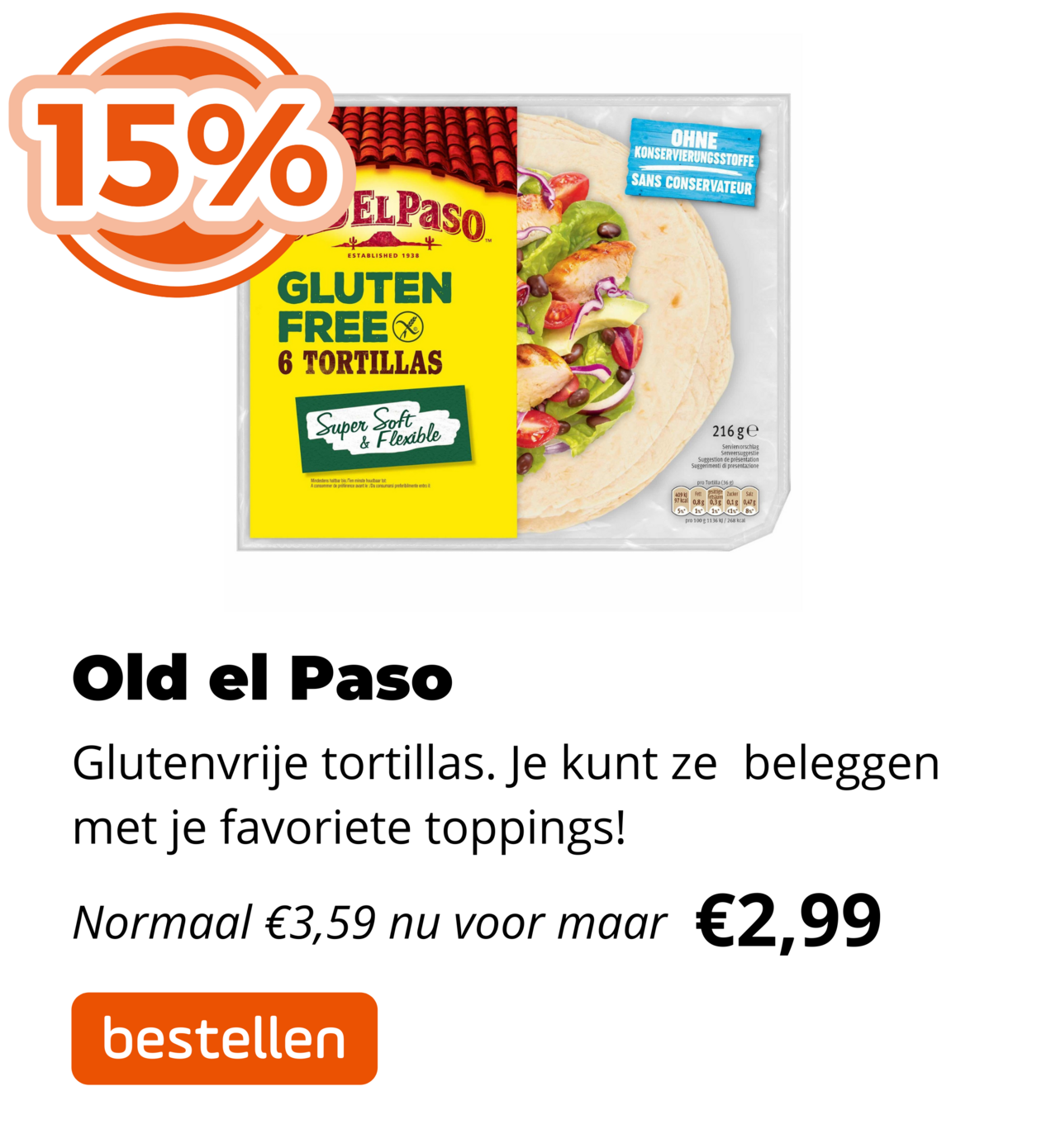 Old el Paso 15%!
