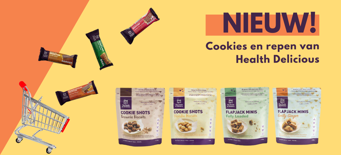 NIEUW! Cookies en repen van Health Delicious