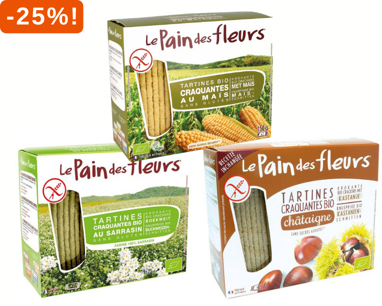 Les Pain des Fleurs 25% korting!