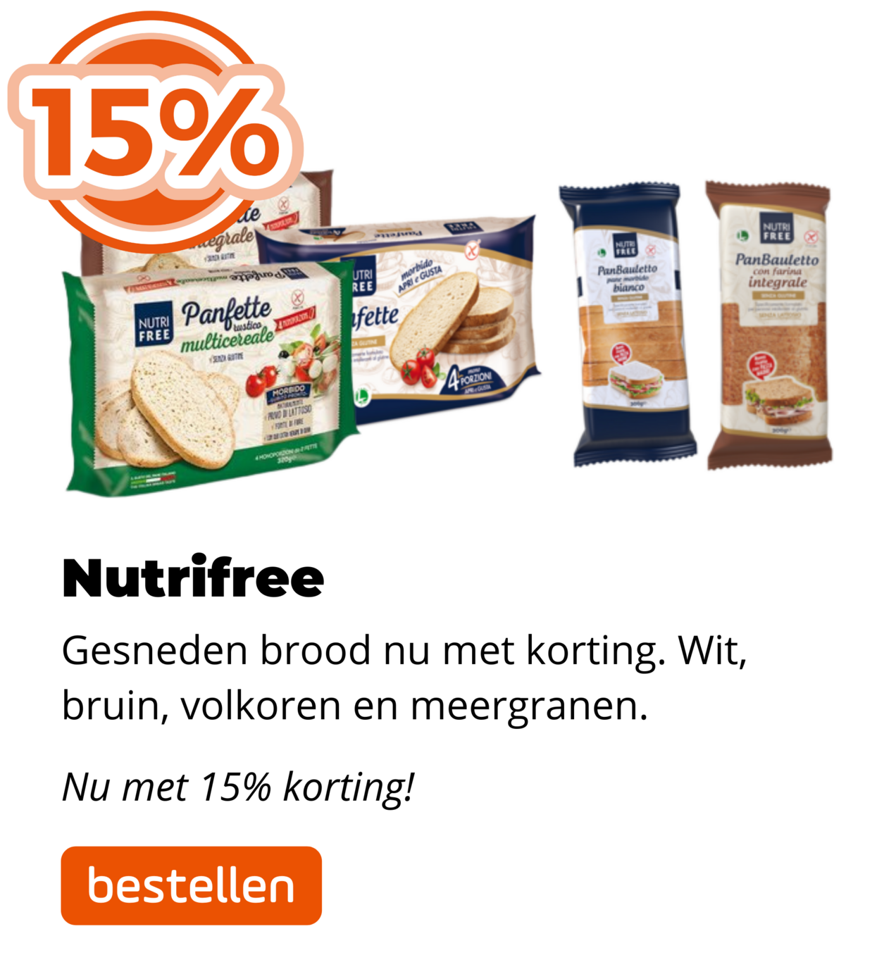 Nutrifree 15% korting