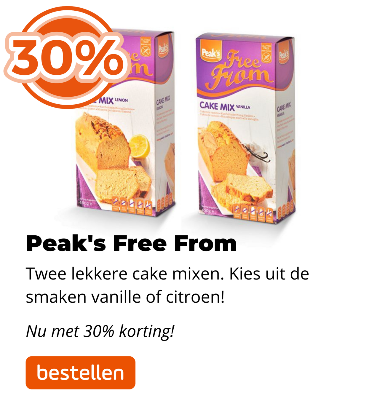 Peak's Free From 30%!