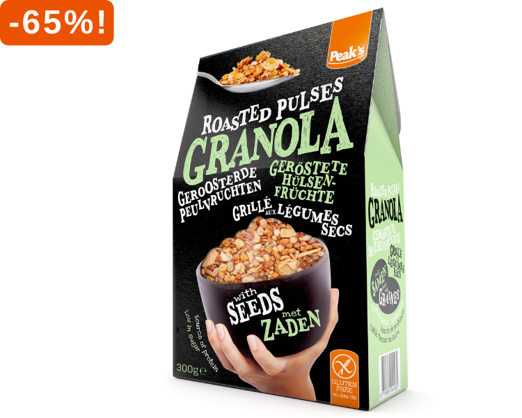 Peak's Granola 65% korting