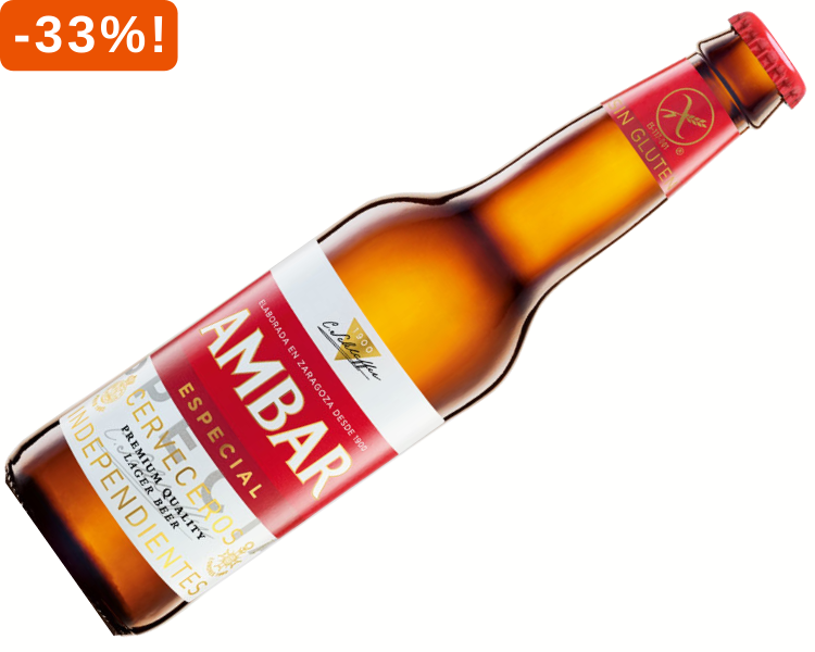 Ambar bier nu 33% korting!