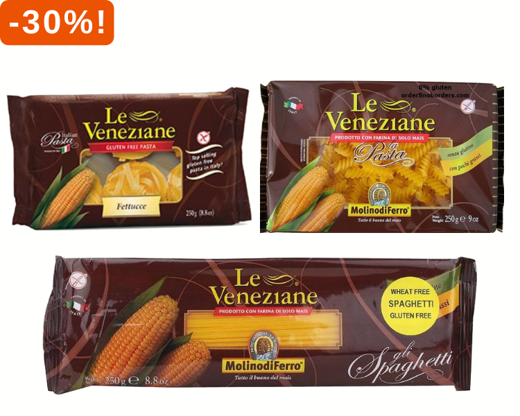 30% op Le Veneziane pasta's