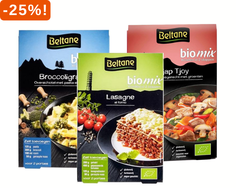 25% op alle mixen van Beltane