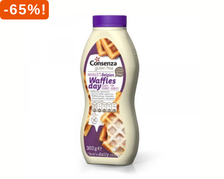 Consenza Waffles Mix 65% Korting!