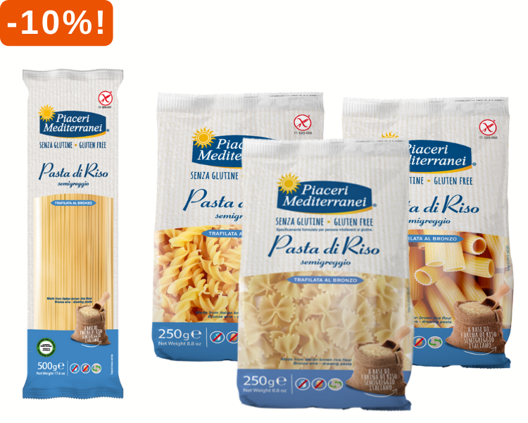 10% op alle rijstpasta's van Piaceri Mediterranei