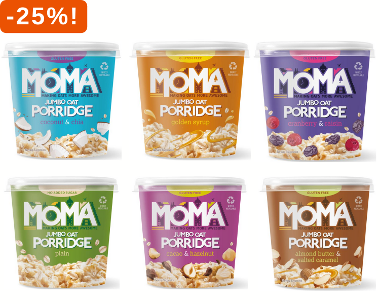 Moma instant havermout 25% korting