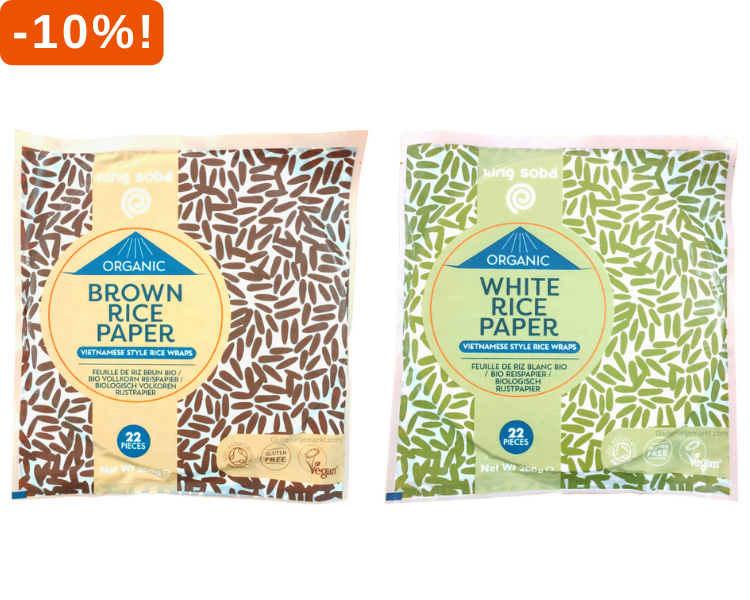 Rijstvellen van King Soba 10% korting!