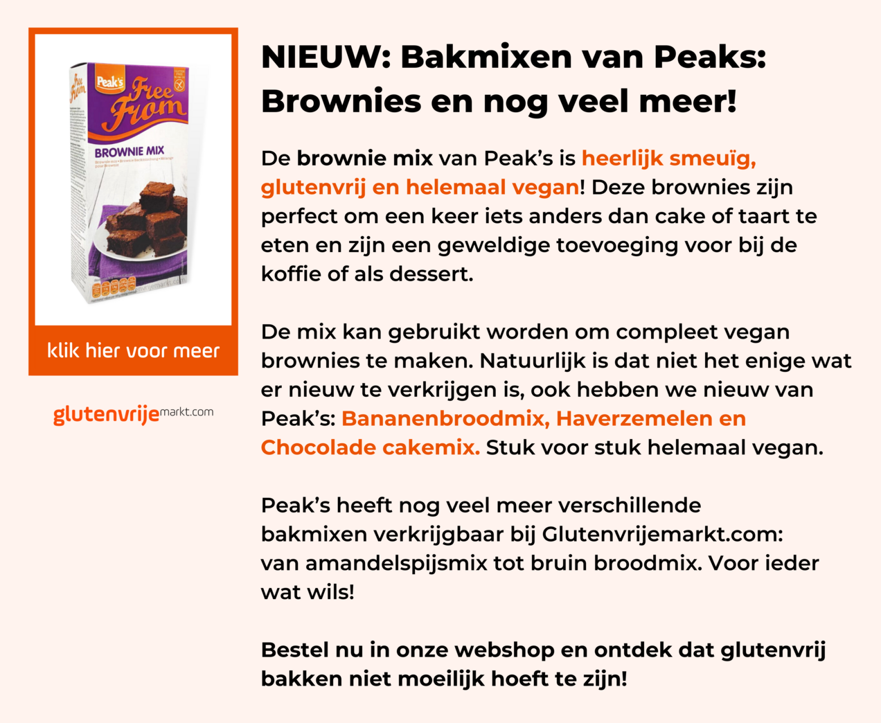 Peaks Brownie Mix