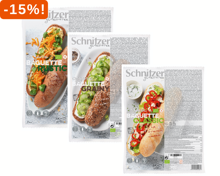 Schnitzer baguettes 15% korting!