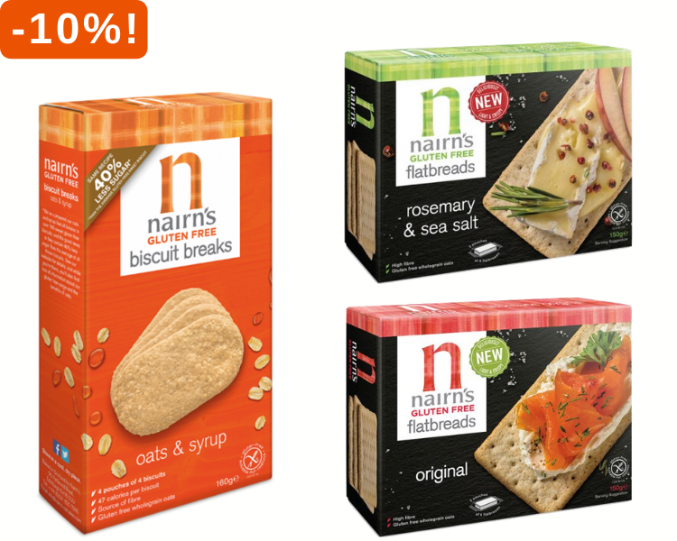 10% korting op alles van Nairn's