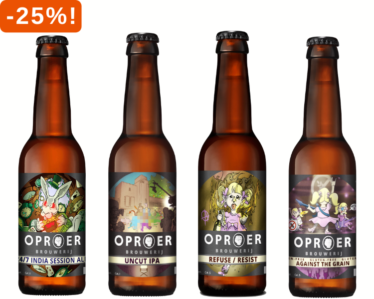 Oproer bier nu 25% korting