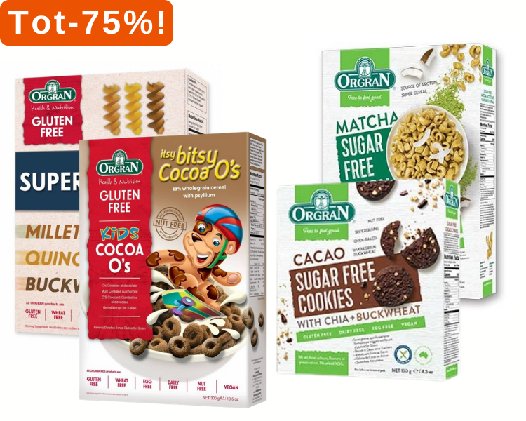 Tot 75% korting op Orgran