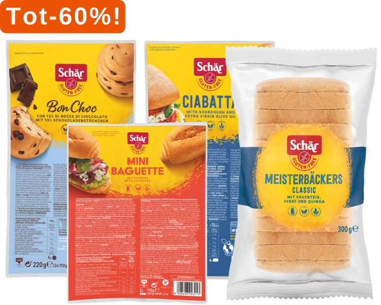 Tot 60% korting op Schär producten